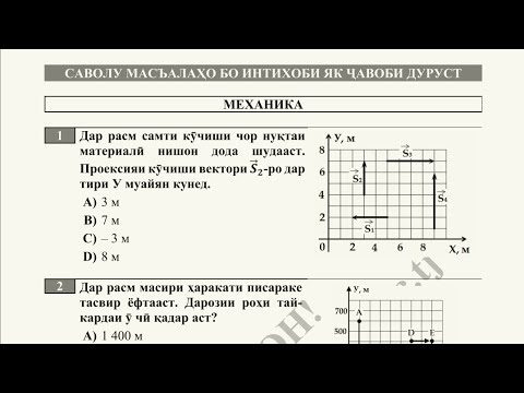 Видео: ММТ 2025, ФИЗИКА , Ҳалли тестҳои 1-17