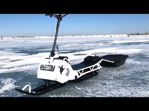 Видео: Тест драйв нового снегохода улучшеная версия снегоката ФАНТОМ