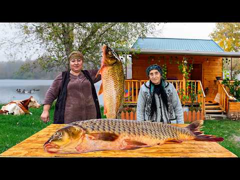 Видео: Рецепт гигантской рыбы, фаршированной лесными орехами | Вкусное блюдо