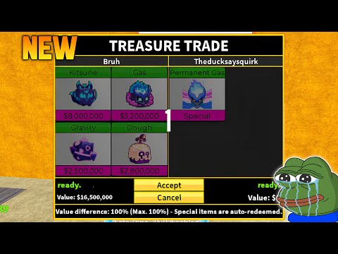 Видео: ОМГ - Я ПОЛУЧИЛ ПОСТОЯННЫЕ ФРУКТЫ ОТ ЭТОЙ СДЕЛКИ ЗА 24 ЧАСА - Обновление Blox Fruit 27