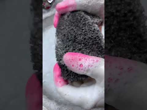 Видео: #asmr #cleantok #spongerinse #foam #пена 