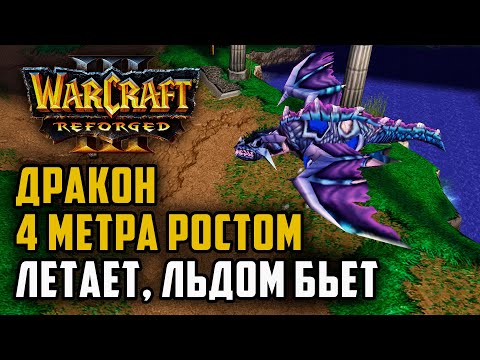 Видео: ДРАКОН 4 МЕТРА РОСТОМ, ЛЕТАЕТ, ЛЬДОМ БЬЕТ: Linguagua (Hum) vs Cement (Orc) Warcraft 3 Reforged