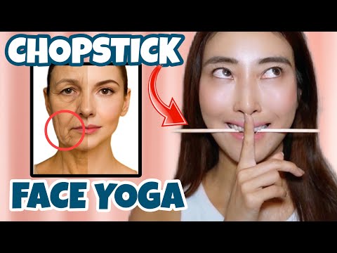Видео: Упражнения для лица с ручкой для сияющей кожи и против морщин | Предотвращает провисание щек