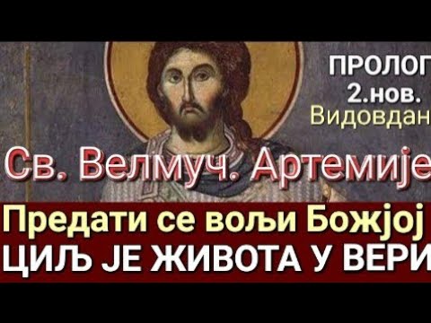 Видео: Св. Велмуч. Артемије - ПРЕДАТИ СЕ ВОЉИ БОЖЈОЈ ЦИЉ ЈЕ ЖИВОТА У ВЕРИ