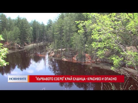 Видео: Кървавото езеро край Елшица - красиво и опасно