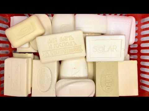 Видео: ASMR🔪🧼Cutting white soap🤍Резка белого мыла🪽