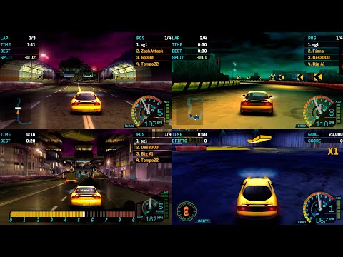 Видео: Need For Speed: Underground Rivals (PSP) - Все Гоночные Трассы