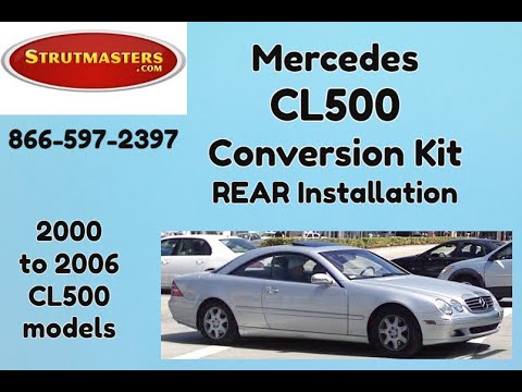 Видео: Установка сзади: комплект для переоборудования подвески Mercedes CL500 от Strutmasters