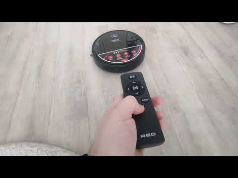 Видео: Робот-пылесос из Магнита RED Magnum Collection RV-R56S в режиме влажной уборки и тест на всасывание😁