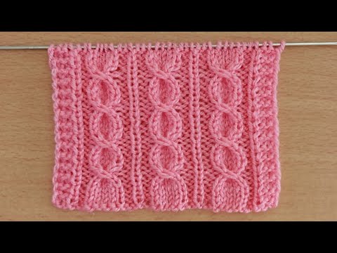 Видео: Объёмный узор спицами для жилета, детской кофточки,свитера, кардигана.