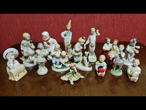 Видео: Фарфоровые статуэтки Счастливое детство. Фарфоровая скульптора СССР. Цены на фарфор 2021 года