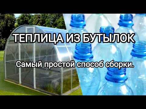 Видео: Теплица из бутылок. ПРОСТЕЙШИЙ СПОСОБ СБОРКИ .