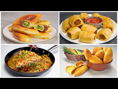 Видео: Вкусные ПИРОЖКИ ДЛЯ ПРАЗДНИКА - аппетитная закуска и лакомство к чаю. 4 Рецепта от Всегда Вкусно!