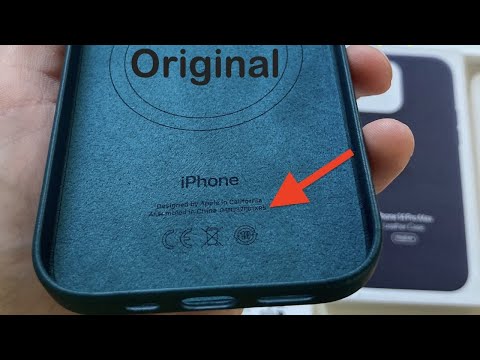 Видео: Главное отличие оригинала от копии Apple iPhone Leather Case