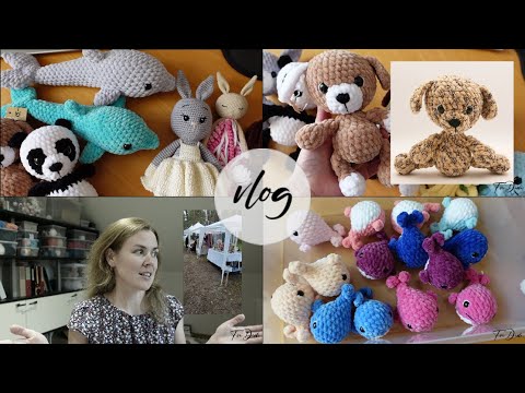 Видео: Влог №37: Моя первая ярмарка. Вязаные игрушки крючком.