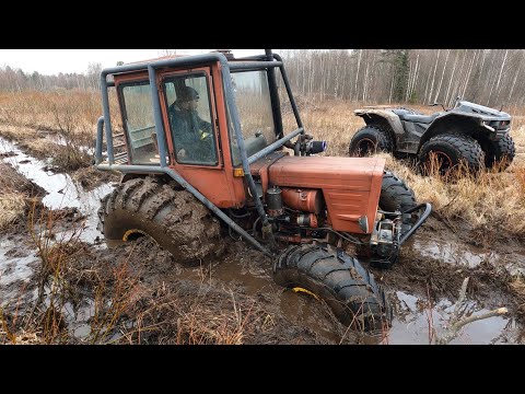 Видео: Турбо-Трактор против вездехода Секач. Разведка тяжелого маршрута!