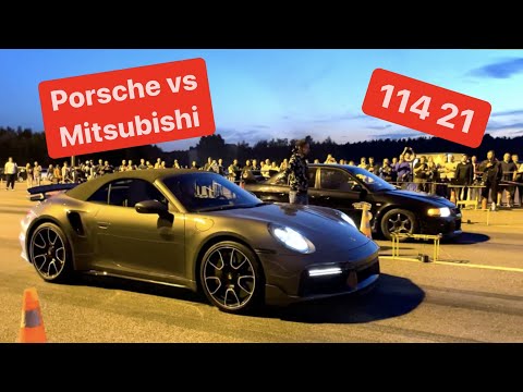 Видео: Porsche 911 vs Evo | Drag lipki пятница 13-е