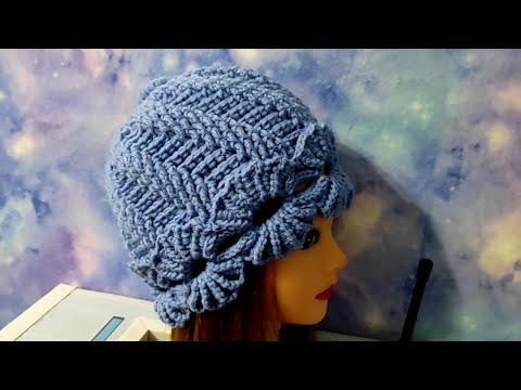 Видео: КРАСИВАЯ ШАПОЧКА КРЮЧКОМ. 2Часть. Шапочка для начинающих.