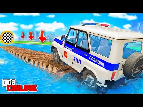 Видео: КАК ДАЛЕКО СМОЖЕТ ПОЛИЦЕЙСКИЙ УАЗ ПРОЕХАТЬ ПО МОСТУ ИЗ БРЁВЕН? ЭКСПЕРИМЕНТЫ ГТА 5