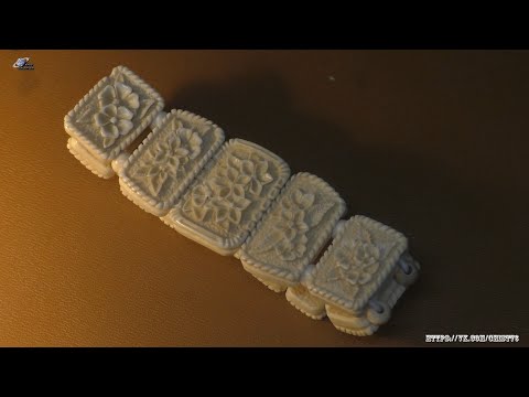 Видео: Резьба по кости (цевка) Браслет