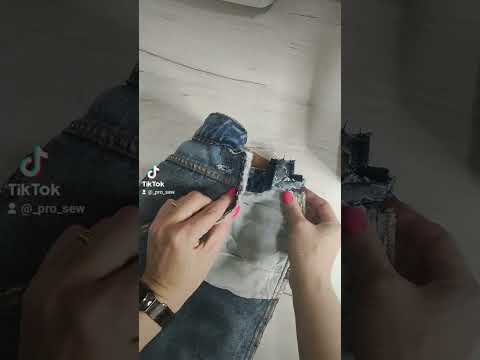 Видео: Ушить джинсы по бокам.