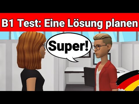 Видео: Устный экзамен по немецкому языку B1 | Планируйте что-нибудь вместе/диалог | Часть 3: Решение