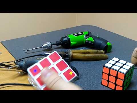 Видео: Уникальный Кубик Рубика 3х3 с фиксацией-скобами. Unique Rubik's cube 3x3 with brackets/fixation- ч.1