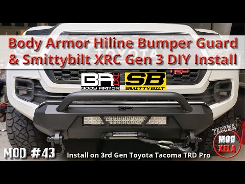 Видео: Бампер Body Armor Hiline + лебёдка XRC, 24-дюймовая световая панель. Самостоятельная установка на...