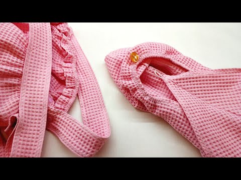 Видео: В продаже таких нет, сшила комплект для полных женщин Банный набор Мастер-класс Выкройка