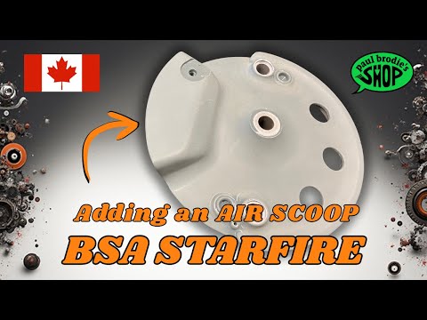 Видео: Установка воздухозаборника на переднюю ступицу BSA STARFIRE // Магазин Пола Броди, передняя ступи...