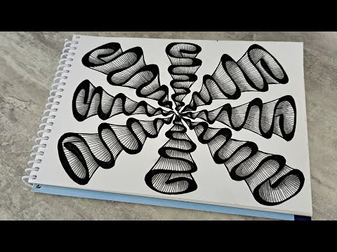 Видео: 3D РИСУНОК || КАК НАУЧИТЬСЯ РИСОВАТЬ  В ДОМАШНИХ УСЛОВИЯХ || АРТ-ТЕРАПИЯ