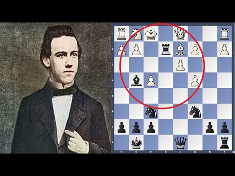 Видео: Шультен vs Морфи. Золотая партия. Неотступающие фигуры Морфи!