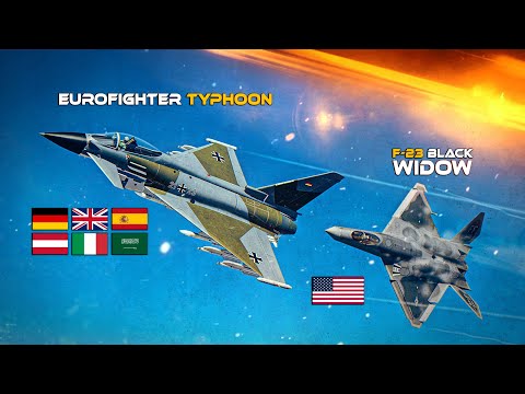 Видео: Eurofighter Typhoon EF2000 против F-23 DOGFIGHT | Цифровой боевой симулятор | DCS |