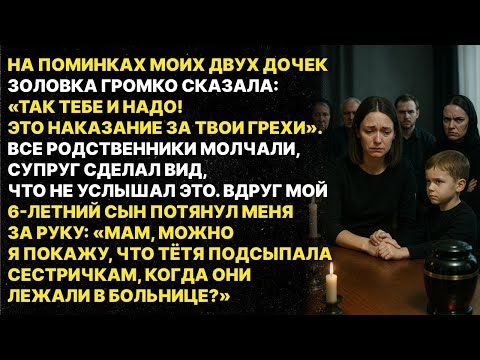 Видео: На поминках золовка сказала, что я ужасная мать и всё случилось из-за меня.