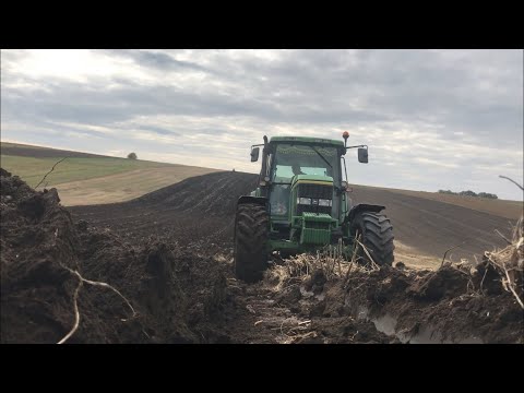 Видео: Оранка на два трактори. 2 серія. Трактор John Deere 6900 і плуг Lemken Opal 90. Трактор Т-74 і ПЛН