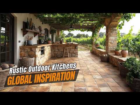 Видео: Глобальное вдохновение для деревенских кухонь на открытом воздухе, которые вам понравятся