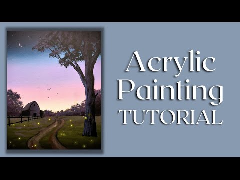 Видео: Очень простой урок по рисованию акрилом