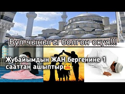 Видео: БУЛ ЧЫНЫГЫ БОЛГОН ОКУЯ!! СӨЗСҮЗ КӨРГҮЛӨ 😲 ЖУБАЙЫМДЫН ЖАН БЕРГЕНИНЕ 1 СААТТАН АШЫПТЫР 😭