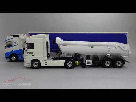Видео: Масштабные модели грузовых автомобилей DAF Volvo | Eligor | Коллекция седельных тягачей 1:43