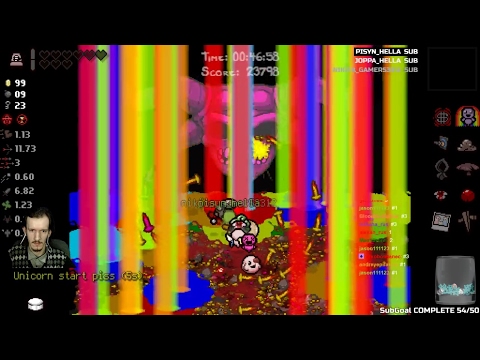 Видео: Трон+Айзек+МОД IsaacWithTwitch (повтор стрима 19.02.2017)