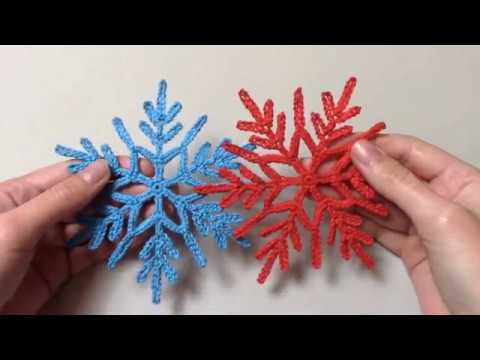 Видео: Ажурная снежинка крючком/how to crochet snowflake