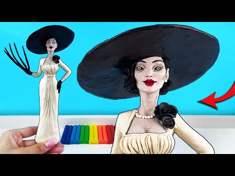 Видео: ЛЕДИ ДИМИТРЕСКУ ►из игры Resident Evil 8: Village. Пластилин. Лепим фигурки из пластилина с Лепка ОК