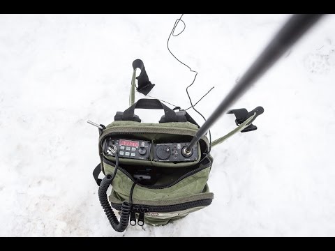 Видео: Радиосвязь на КВ с использованием мобильных антенн штырь 3м и луч 7м. Manpack Q-MAС.