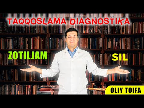 Видео: Zotiljam. Krupoz zotiljam va sil kasalligini orasida taqqoslama diagnostika(3-savol) Зотилжам.