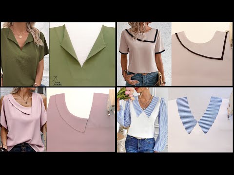 Видео: Это превратит вас из новичка в профессионала: Выкройки шитья воротников: 4 невероятных метода.