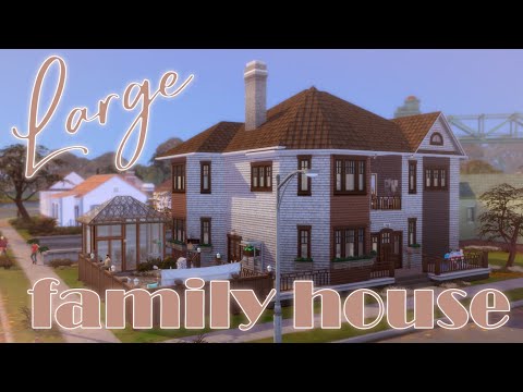 Видео: Дом для семьи с 4 детьми 🏠👨‍👩‍👧‍👧 | Строительство в The Sims 4 | NO CC