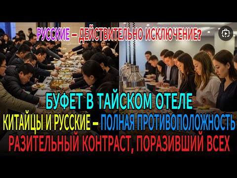 Видео: «ТОЛЬКО РУССКИЕ ТАК ВЕДУТ СЕБЯ!» КОНТРАСТ С КИТАЙЦАМИ В ТАЙСКОМ БУФЕТЕ ШОКИРОВАЛ ВСЕХ!