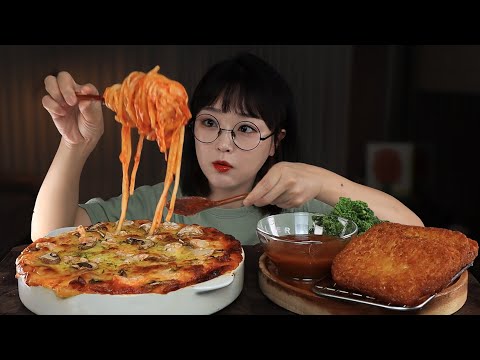 Видео: Спагетти с сыром🍝 Картофельные оладьи | MUKBANG ASMR