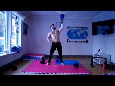 Видео: Гирьевая тренировка верх тела. День седьмой.