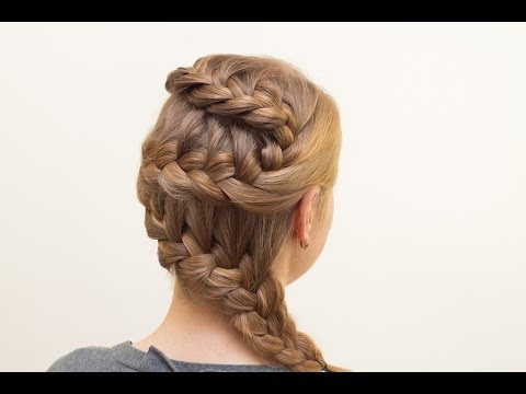 Видео: Французская косичка заплетенная змейкой или зигзагом. Zig-Zag Braiding